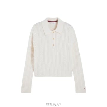 26 FW 타미힐피거 cable knit polo sweater WW0WW52222 TP459232720