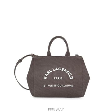 26 FW 칼라거펠트 로고 프린트 코튼 토트 백 B2W500032PR TP456683129