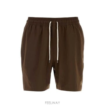 26 FW 폴로 랄프로렌 로고 자수 드로스트링 스윔 쇼츠 710957782 TP458949882