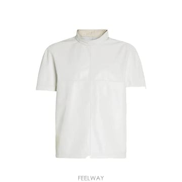 26 FW 페라가모 반소매 레더 티셔츠 728010 TP457898565