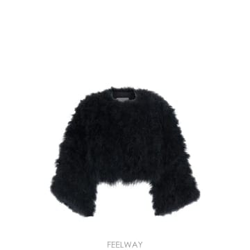 26 FW 이브살로몬 페더 장식 재킷 27WAC30446PLUX TP458990241