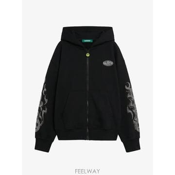 26 FW 바로우 라인스톤 장식 로고 패치 후드티 S6BWUAZH089 TP455146843