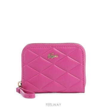 LACOSTE 26 FW ���ڽ��� small Crocodelle quilted leather coin purse NF51226 FW ���ڽ��� small Crocodelle quilted leather coin p