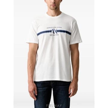 26 FW Armani Exchange 로고 프린트 코튼 티셔츠 XM003103AF1 TP457303315