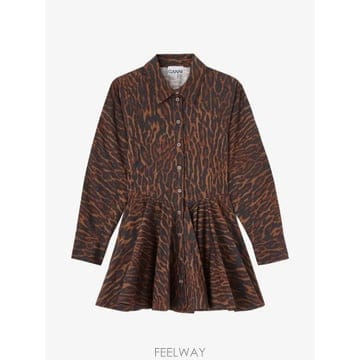 GANNI 26 FW ���� �׷��̵��Ʈ ���� �����ĵ� �巹�� A1030833 TP45783843126 FW ���� �׷��̵��Ʈ ���� �����ĵ� �巹�� A1030833 