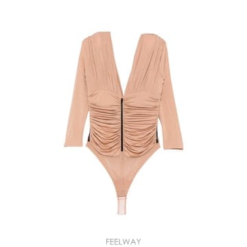 26 FW Elisabetta Franchi 주름 긴소매 블라우스 BO04367E2 TP458993124
