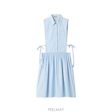 Miu Miu 26 FW �̿�̿� ���ø� ���̵� Ÿ�� �巹�� MF6389SOOO10RG TP45421014626 FW �̿�̿� ���ø� ���̵� Ÿ�� �巹�� MF6389SOOO10R
