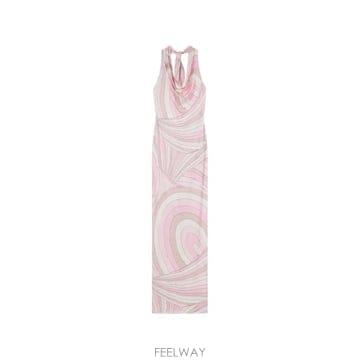 Emilio Pucci 26 FW PUCCI �̸��� ����Ʈ �巹���� ��ũ���� �巹�� 6HJI706H757 TP45923069926 FW PUCCI �̸��� ����Ʈ �巹���� ��ũ���� �巹�� 6HJ