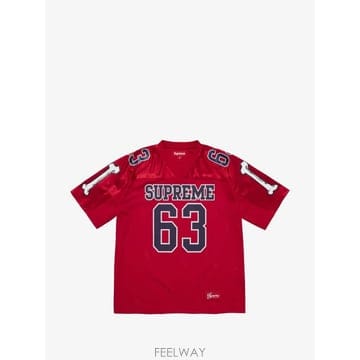 26 FW 슈프림 본즈 그래픽 프린트 풋볼 저지 티셔츠 FW25KN15 TP455674676