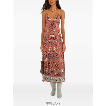 | Other Brand | 26 FW FARM Rio �÷η� ��Ƽ ���ǽ�Ʈ�� �̵� �巹�� 368941 TP45935817926 FW FARM Rio �÷η� ��Ƽ ���ǽ�Ʈ�� �̵� �巹�� 3689