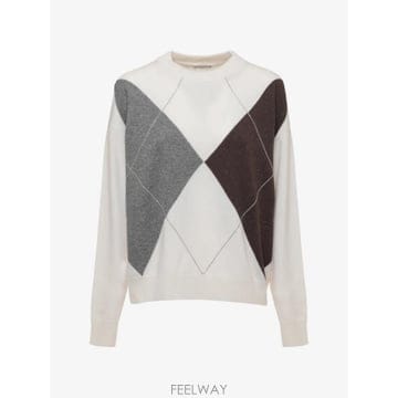| Other Brand | 26 FW Peserico argyle pattern sweater S99965F12G9283G03 TP4526 FW Peserico argyle pattern sweater S99965F12G9283G0