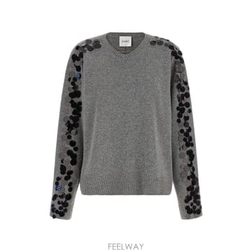| Other Brand | 26 FW Nude sequin embellished V neck sweater 1101W2610005 TP26 FW Nude sequin embellished V neck sweater 1101W2610