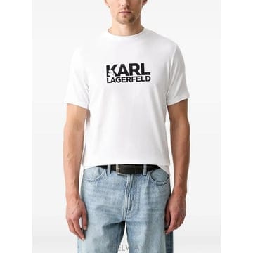 26 FW 칼라거펠트 로고 프린트 티셔츠 755780500235 TP456698860