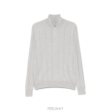 26 FW Canali 골지 쿼터 지퍼 스웨터 MK02483C0015 TP455767208