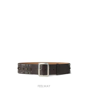 26 FW Ralph Lauren Collection 스터드 스퀘어 버클 벨트 408P27377001 TP4