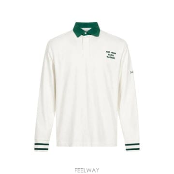 | Other Brand | 26 FW Drole De Monsieur logo print long sleeved polo shirt P26 FW Drole De Monsieur logo print long sleeved polo s