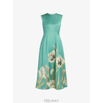 ERDEM 26 FW ������ floral print sleeveless midi dress PF26D155R52514026 FW ������ floral print sleeveless midi dress PF26D1