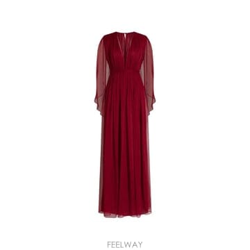 Alberta Ferretti 26 FW �˺���Ÿ�䷹Ƽ V�� ������ ��ũ �巹�� AEF262U04426615 TP45513344226 FW �˺���Ÿ�䷹Ƽ V�� ������ ��ũ �巹�� AEF262U044