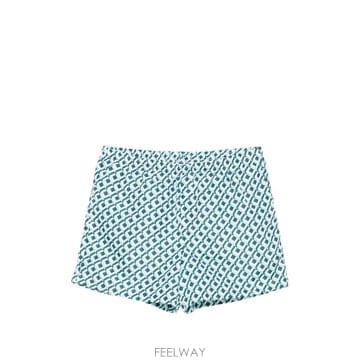26 FW 카사블랑카 그린 큐비스트 모노그램 프린트 스윔 쇼츠 MPF26TR03202 TP456315072