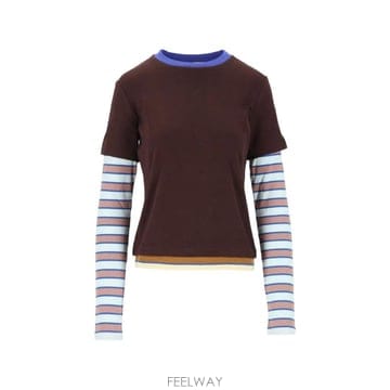 STAUD 26 FW ��Ÿ��� Dillon layered long sleeve T shirt R26F5121TE TP426 FW ��Ÿ��� Dillon layered long sleeve T shirt R26F