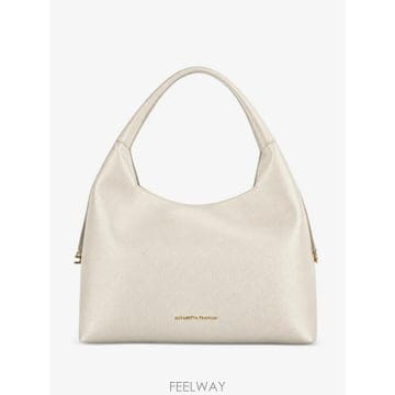 26 FW Elisabetta Franchi 로고 참 레더 토트 백 BS23A66E2193 TP4593970
