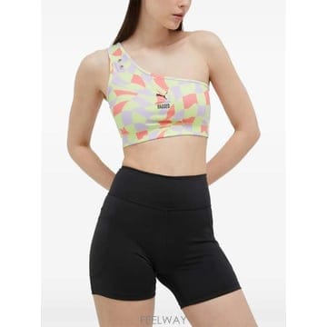 Puma 26 FW ǻ�� one shoulder geometric print bra 53911219 TP459225826 FW ǻ�� one shoulder geometric print bra 53911219 T