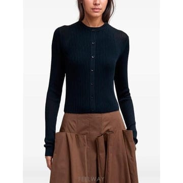 | Other Brand | 26 FW Tibi ribbed knit cardigan S126SV6553NAVY TP45813591726 FW Tibi ribbed knit cardigan S126SV6553NAVY TP45813