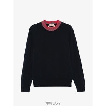 26 FW N21 배색 트리밍 크루넥 스웨터 A0349004 TP458468828