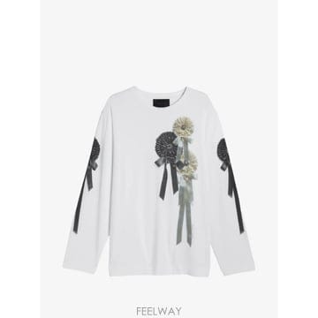 Simone Rocha 26 FW �ø� �λ� ����Ʈ ����Ʈ ��Ҹ� Ƽ���� 5194P71M0569WHITE TP45813578026 FW �ø� �λ� ����Ʈ ����Ʈ ��Ҹ� Ƽ���� 5194P71M05