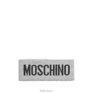 26 FW 모스키노 로고 인타르시아 니트 헤어밴드 M235565235 TP457869234