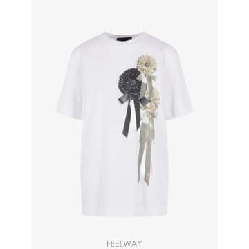 Simone Rocha 26 FW �ø� �λ� ����Ʈ ����Ʈ Ƽ���� 5195P71M0569WHITE TP45813412826 FW �ø� �λ� ����Ʈ ����Ʈ Ƽ���� 5195P71M0569WHITE