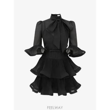 Zimmermann 26 FW ���Ӹ� pleated sleeved mini dress 0429DF26R TP45786832526 FW ���Ӹ� pleated sleeved mini dress 0429DF26R TP45