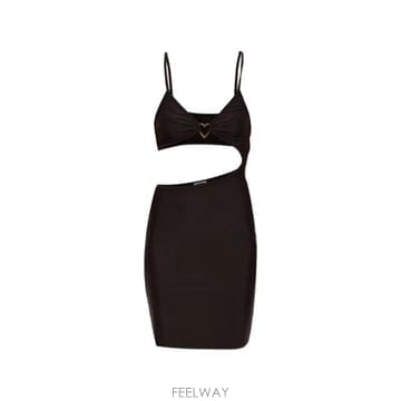 Moschino 26 FW ��Ű�� ��Ʈ ���ø��� �ƾƿ� �̴� �巹�� A26109402 TP45922473626 FW ��Ű�� ��Ʈ ���ø��� �ƾƿ� �̴� �巹�� A26109