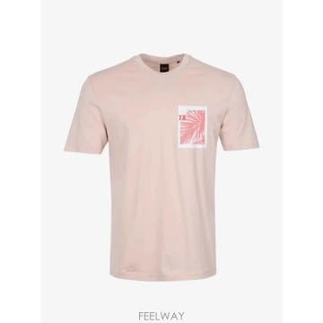 26 FW 보스 graphic print crew neck cotton T shirt 50561853 TP4