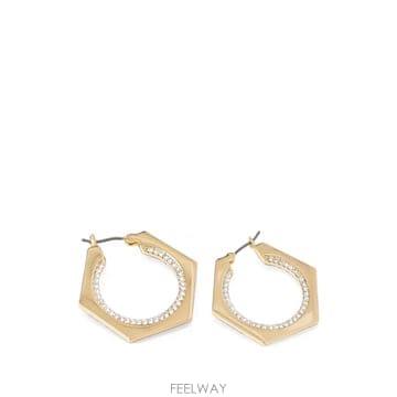 26 FW 디케이앤와이 장식 헥사곤 후프 이어링 04G00891 TP459224570
