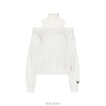 MiharaYasuhiro 26 FW �������϶�߽����� cold shoulder layered effect sweater B17PO5626 FW �������϶�߽����� cold shoulder layered effect 