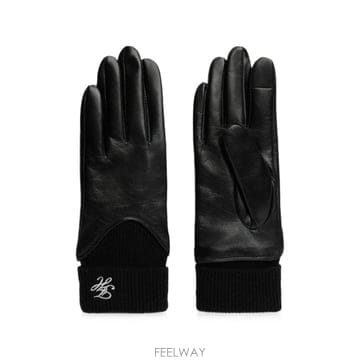 TOMMY HILFIGER 26 FW Ÿ�����ǰ� ribbed cuff leather gloves AW0AW19133 TP4591656826 FW Ÿ�����ǰ� ribbed cuff leather gloves AW0AW19133