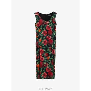 Dolce&Gabbana 26 FW ��ü�ذ��ٳ� �÷η� ����Ʈ �μҸ� �ƽ� �巹�� F6ZJ6T TP45929803426 FW ��ü�ذ��ٳ� �÷η� ����Ʈ �μҸ� �ƽ� �巹�� F6
