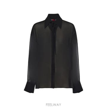 26 FW PINKO 타이 넥 셔츠 106393A35S TP456926088