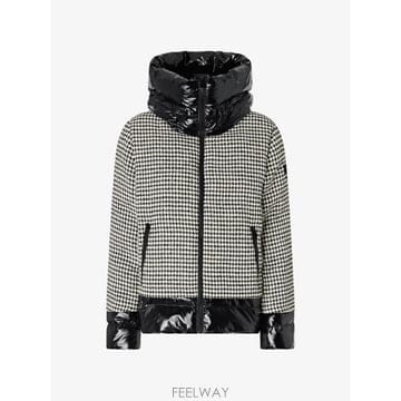 26 FW PINKO 하운즈투스 패턴 패딩 재킷 107185A3G5 TP459223184
