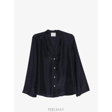 26 FW Forte Forte V넥 플리츠 셔츠 14859MYSHIRT TP454337648