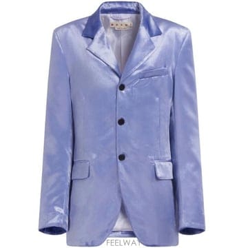 26 FW 마르니 지마 싱글 브레스티드 새틴 블레이저 GIMA0219U1UTV950 TP459322995