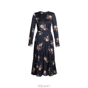 ERDEM 26 FW ������ floral pattern textured dress AW26D4252901000 TP4526 FW ������ floral pattern textured dress AW26D425290