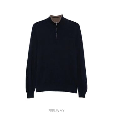26 FW Fedeli 하프 지퍼 니트 스웨터 MU008411B TP457776845