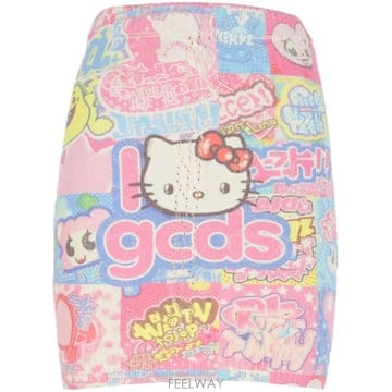 26 FW GCDS 헬로 키티 프린트 미니 스커트 A2HW3203KH1 TP459393584