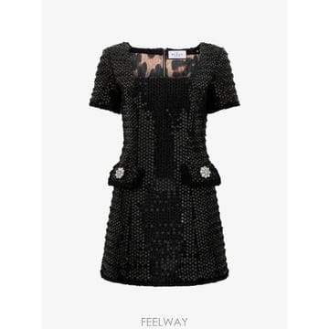Philipp Plein 26 FW �ʸ��÷��� ���� ��� Ʈ���� �̴� �巹�� FAFCWRG3652PTE173N TP45433124026 FW �ʸ��÷��� ���� ��� Ʈ���� �̴� �巹�� FAFCWRG3