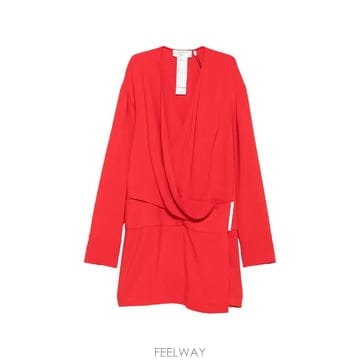 Sportmax 26 FW ����Ʈ���� Etere wrap style long sleeve mini dress 2622226026 FW ����Ʈ���� Etere wrap style long sleeve mini dre