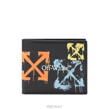 26 FW 오프화이트 부키시 애로우 스프레이 2단 지갑 OMNC085S26LEA0011084 TP454317
