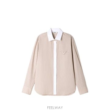 26 FW 산드로 스트라이프 패턴 버튼다운 셔츠 SFPCM01783 TP459283378