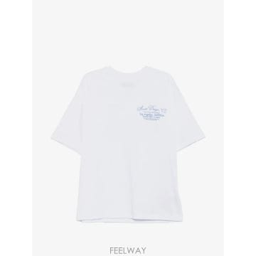 26 FW 아미리 로고 프린트 크루 넥 티셔츠 AM426JR003 TP457770224